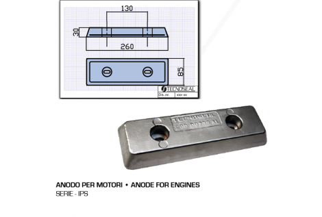 Aluminiumanode für Motoren der IPS-Serie