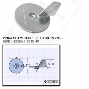 Finne für Honda Motoren 8 10 15 PS