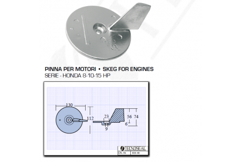 Finne für Honda Motoren 8 10 15 PS