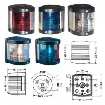 Navigationslichter Aqua Signal 25 Classic Series