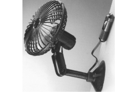 12V verstellbarer Wandventilator und Zigarettenanzünder