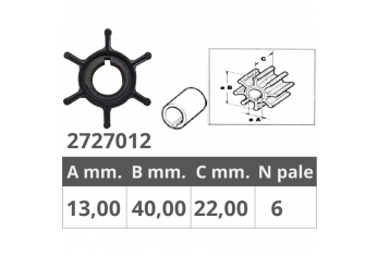 LAUFRAD YAMAHA-MERCURY 2 / 4T 8-15 PS